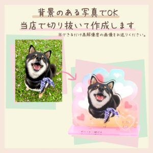 うちの子シリーズ 選べるデザイン アクリルジオラマ100×100mm