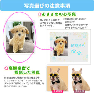 フォトフレーム - ペット 足形 お迎え記念日フォトフレーム