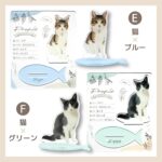 うちの子シリーズ プロフィール付きアクリルスタンド120×145mm（本体65×90mm）