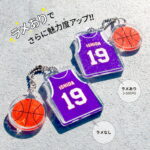 写真を送るだけ オリジナルユニフォームアクリルキーホルダー 5cm×5cm