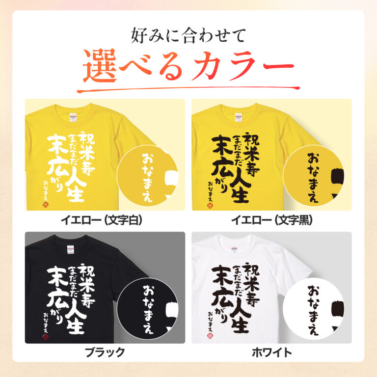 米寿祝い 米寿 名入れ Ｔシャツ 88歳 誕生日  【米寿 まだまだ人生末広がり】